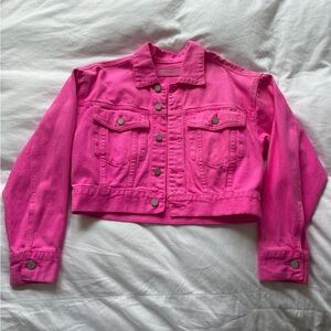 BLANKNYC Hot Pink Denim Jacket